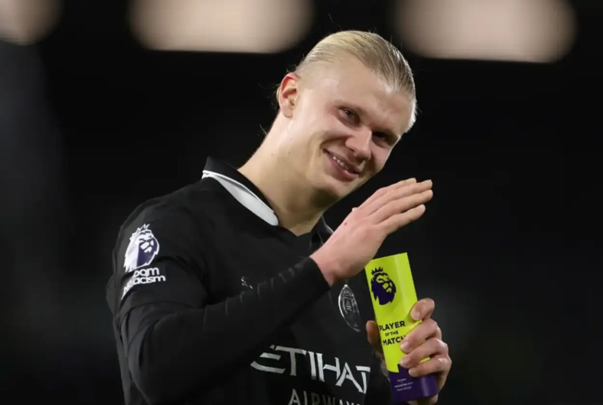 哈兰德百球里程碑，曼城险胜富勒姆